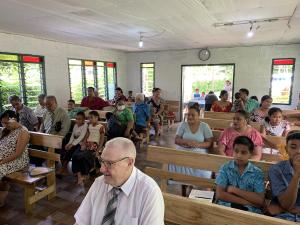 Magiagi, Samoa church assembly on Sunday