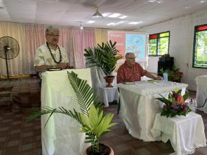 Robert teaching PIBC class at Magiagi, Samoa