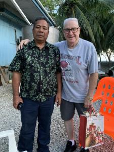 Majuro, Marshall Islands - Robert visiting members Dan, Jim, Robert