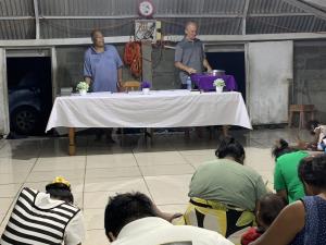 Tarawa, Kiribati - Stacy Ferguson teaching PIBC class
