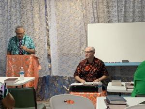 Robert teaching PIBC class American Samoa